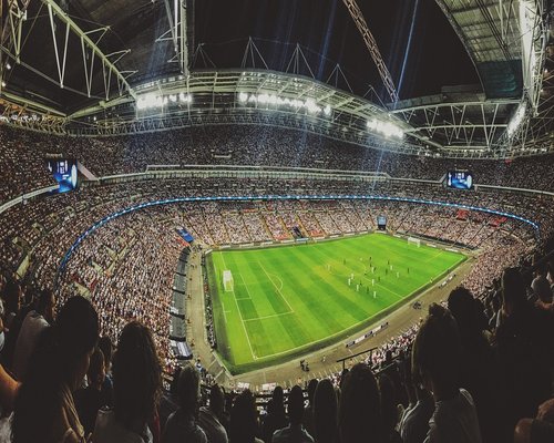 Arena view for spectator event